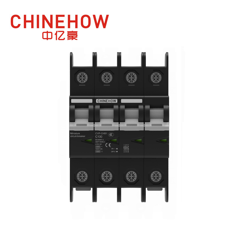 Disjoncteur miniature noir série CVP-CHB1 4P
