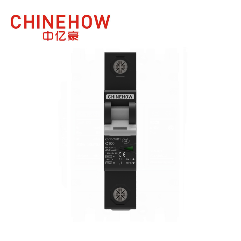 Disjoncteur miniature noir IEC 1P série CVP-CHB1